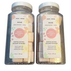 Joon Moon Rosé Sugar Scrubs Shea Butter Aloe Exfoliating Mother's Day Gift‎ Set
